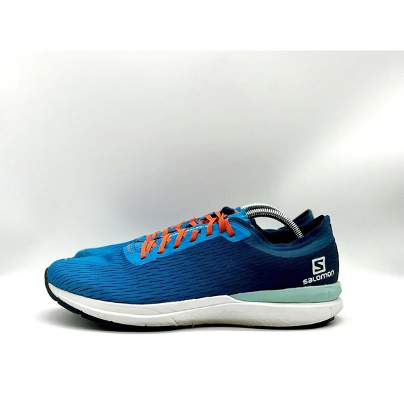 Salomon Shoes Men Size 10 Sonic 3 Accelerate Blue Running Sneakers 409701 - Picture 3 of 6